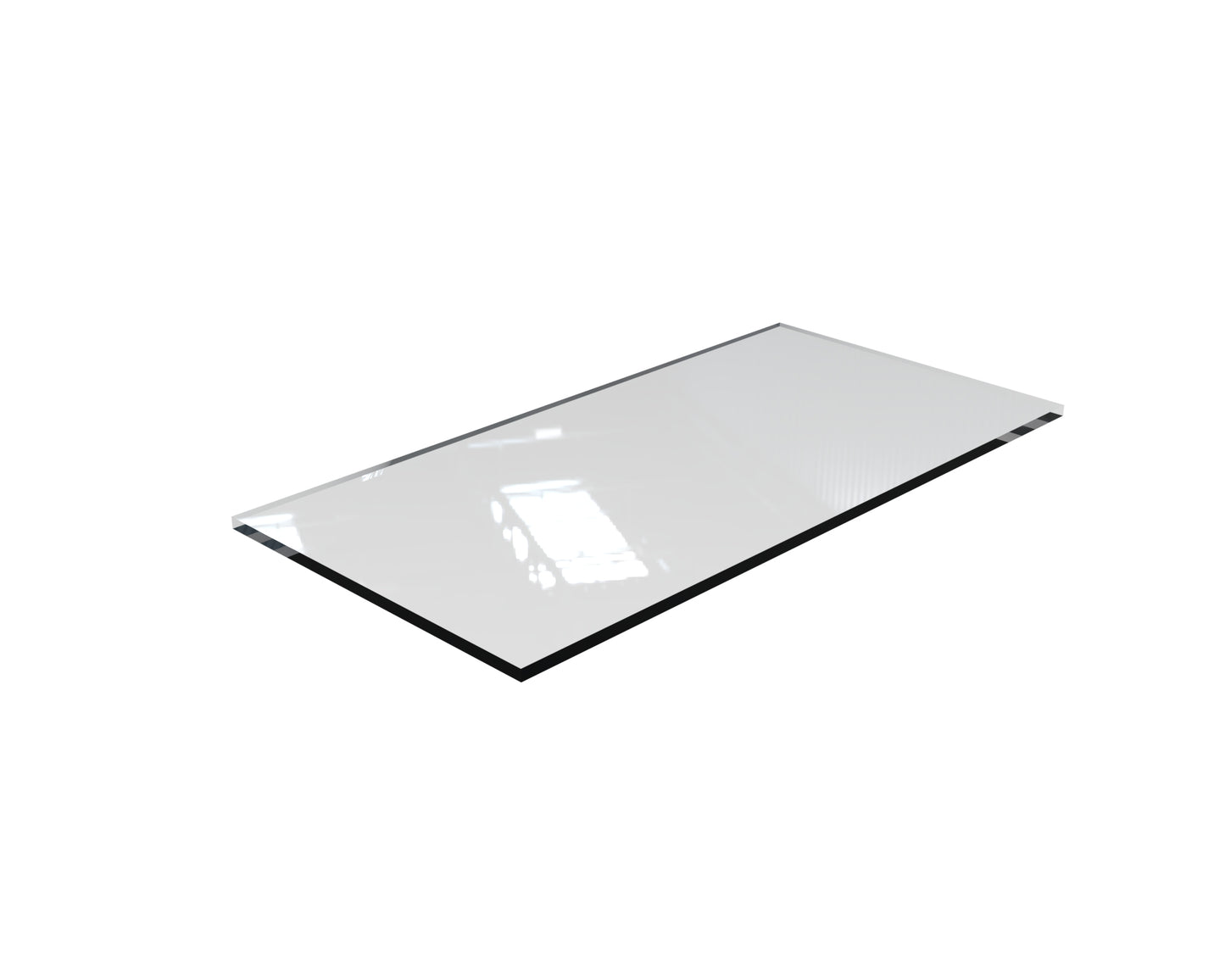 Tempered Glass 12" D - Available in Several Lengths