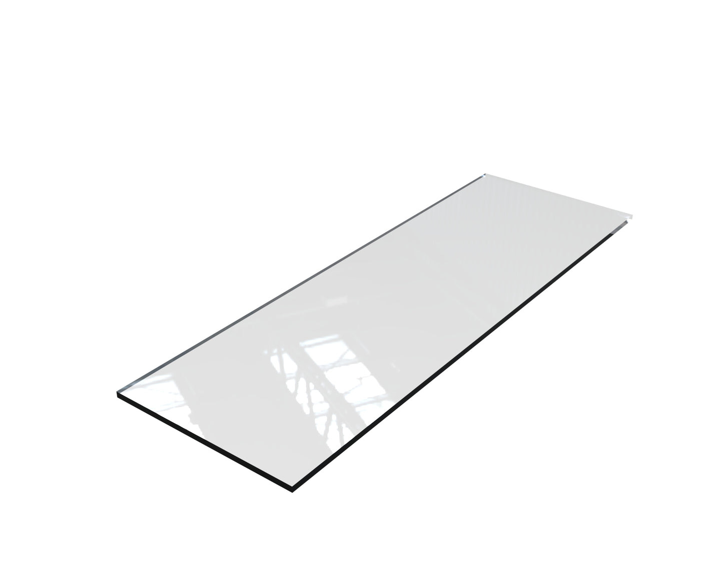 Tempered Glass 12" D - Available in Several Lengths
