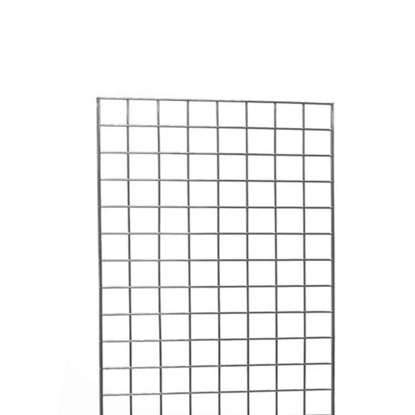 All 2 Ft Wide Chrome Gridwall Panels Available in Several Height