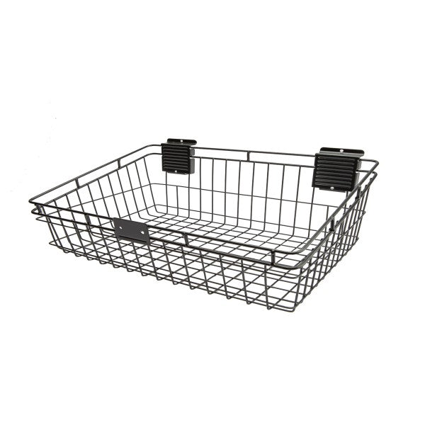 Slatwall Basket 12" x 24" Black