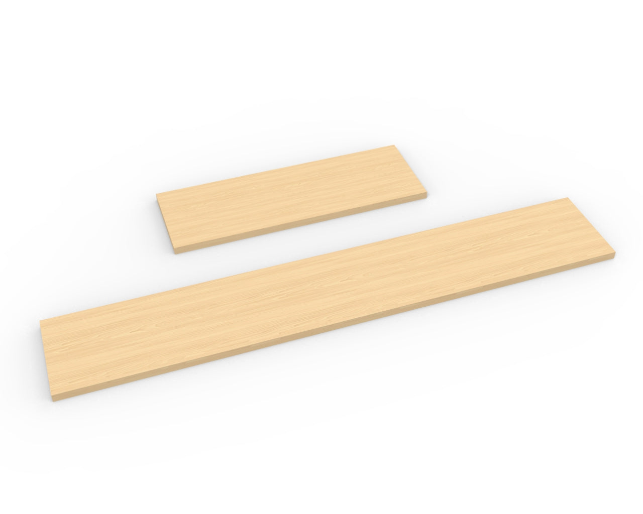 Maple Melamine Wood Shelf 8" D - Available in 24" and 48" Lengths