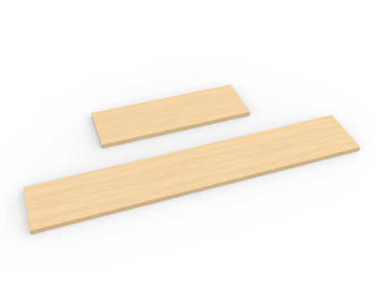 Maple Melamine Wood Shelf 8" D - Available in 24" and 48" Lengths