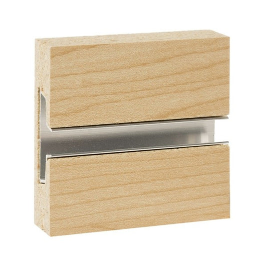 MDF Slatwall Panel 4' x 8' Maple Finish With Aluminum Insert