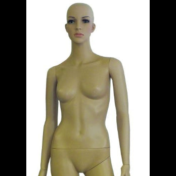 Female Plastic Mannequin with Straight Arms & Base – Retail Clothing Display