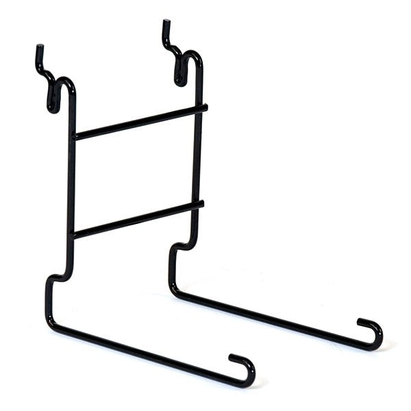 Slatwall / Gridwall Single Cap Rack in White or Black