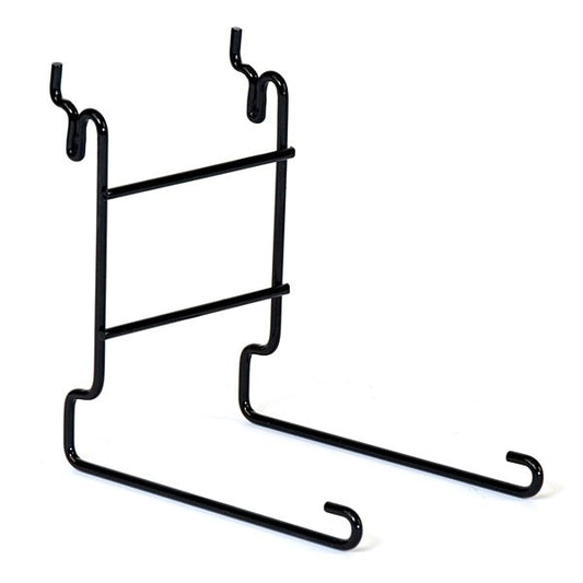 Slatwall / Gridwall Single Cap Rack in White or Black