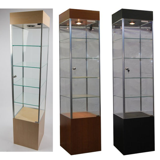 Tower Case 16" x 16" x 76" - Available in Black, Cherry, or Maple