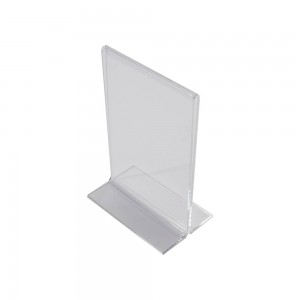 7" Acrylic Straight Back Counter Top Sign Holder