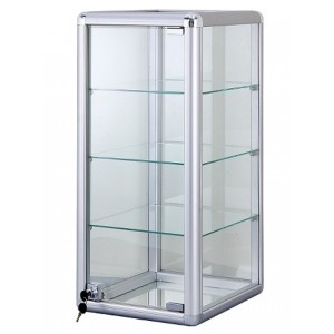 Vertical Counter Top Display Case with Lock