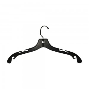 Heavy Duty Plastic Hangers 17" Gloss Black