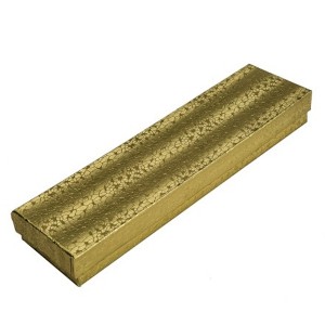 Box 8" x 2" x 1" Gold Linen: BX2882A