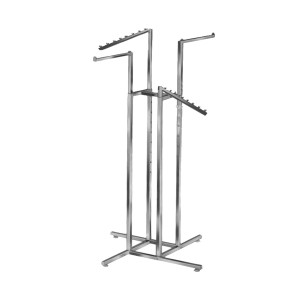 Clothing Rack 4 Way Square Arms