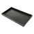 1" Stackable Black Plastic Tray
