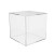 Acrylic 5 Sided Cube 10" W x 10" D x 10"H 