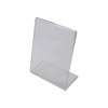 Acrylic Slantback Countertop Sign Holder 5.5" W x 7" H Clear: 1109