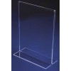 7.5" Acrylic Straight Back Counter Top Sign Holder (Vertical) 3 