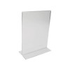 11" Acrylic Straight Back Counter Top Sign Holder (Vertical)