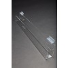 Acrylic Slatwall Slanted Shelf with Lip 2'x2"3.5" 2 