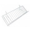 Slatgrid White Metal Angled Shelf With Lip 23" x 12"