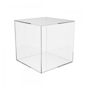 Acrylic 5 Sided Cube 8" x 8" x 8" 2 