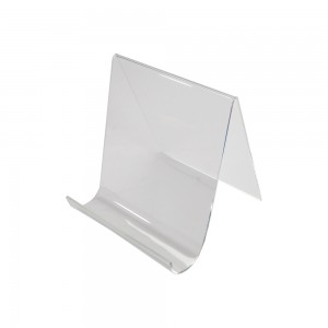 Clear Acrylic Easel With Lip 8"