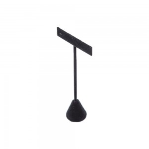 Table Top Earring Display Black Velvet T Stand: 240-2-BK 