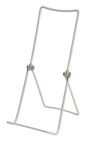 White Wire Easel 9" 2 