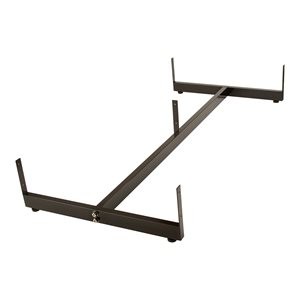 Gridwall Base H Frame With Casters Black